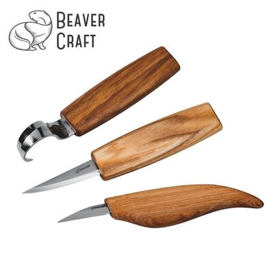 BeaverCraft S17 Ahşap Oyma Bıçağı Seti, 6 Parça BeaverCraft S17 Ahşap Oyma Bıçağı Seti, 6 Parça