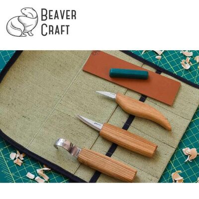 BeaverCraft S17 Ahşap Oyma Bıçağı Seti, 6 Parça
