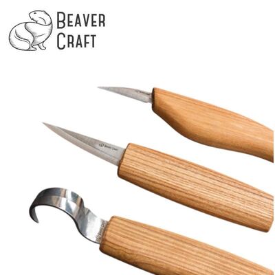 BeaverCraft S17 Ahşap Oyma Bıçağı Seti, 6 Parça