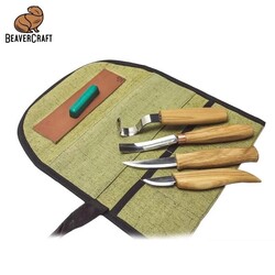 BeaverCraft S43 Profesyonel Kaşık ve Kuksa Oyma Seti, 7 Parça - Thumbnail