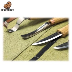 BeaverCraft S43 Profesyonel Kaşık ve Kuksa Oyma Seti, 7 Parça - Thumbnail