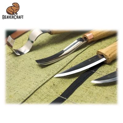 BeaverCraft S43 Profesyonel Kaşık ve Kuksa Oyma Seti, 7 Parça