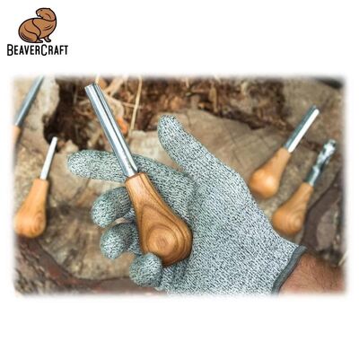 BeaverCraft SC05 Avuç İçi Ahşap Oyma Iskarpela Seti, 6 Parça