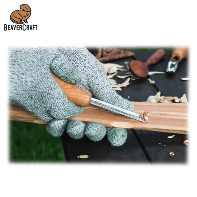 BeaverCraft SC05 Avuç İçi Ahşap Oyma Iskarpela Seti, 6 Parça