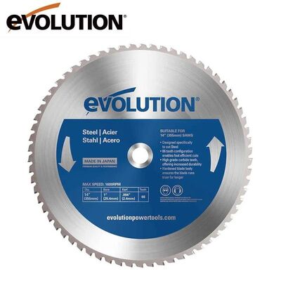 EEvolution M355TCT-66CS Yumuşak Çelik Daire Testere Bıçağı, 355mm