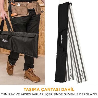 Evolution 004-0001 ST1400 Daire Testereler için Kılavuz Rayı, 2 x 700mm