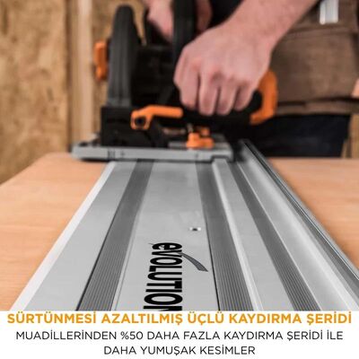 Evolution 004-0001 ST1400 Daire Testereler için Kılavuz Rayı, 2 x 700mm