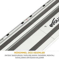 Evolution 004-0001 ST1400 Daire Testereler için Kılavuz Rayı, 2 x 700mm - 3