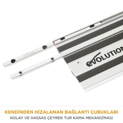 Evolution 004-0001 ST1400 Daire Testereler için Kılavuz Rayı, 2 x 700mm - 13