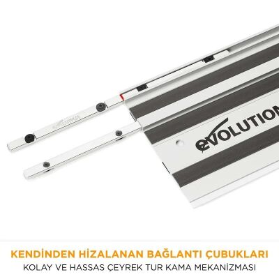 Evolution 004-0001 ST1400 Daire Testereler için Kılavuz Rayı, 2 x 700mm - 13