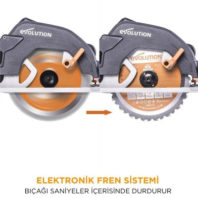 Evolution 027-0003C R185CCS Daire Testere, 185mm - 9