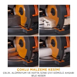 Evolution 046-0003A R210CMS Bileşik Gönye Kesme Makinesi, 210mm - 14