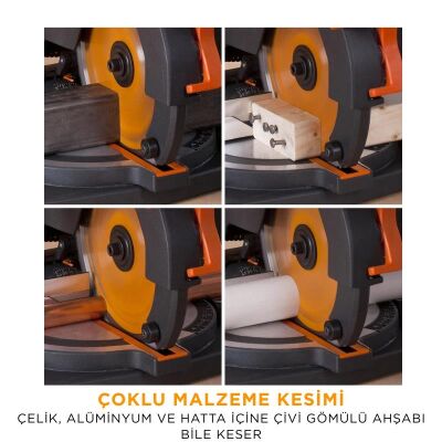 Evolution 046-0003A R210CMS Bileşik Gönye Kesme Makinesi, 210mm - 14