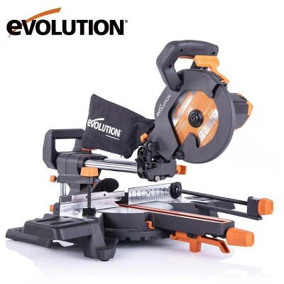 Evolution 048-0003A R210SMS+ Kızaklı Gönye Kesme Makinesi, 210mm  - 1