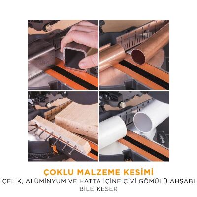 Evolution 048-0003A R210SMS+ Kızaklı Gönye Kesme Makinesi, 210mm  - 5