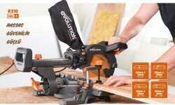 Evolution 048-0003A R210SMS+ Kızaklı Gönye Kesme Makinesi, 210mm  - 19