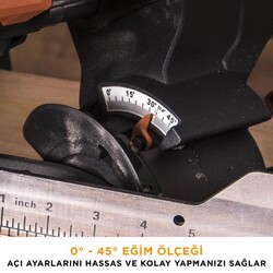 Evolution 052-0003A R255SMS+ Kızaklı Gönye Kesme Makinesi, 255mm - Thumbnail