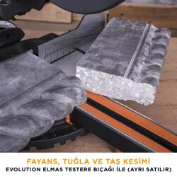 Evolution 052-0003A R255SMS+ Kızaklı Gönye Kesme Makinesi, 255mm - 17
