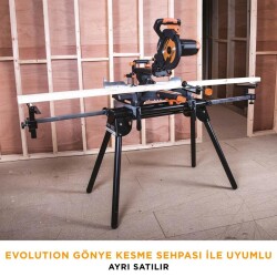 Evolution 052-0003A R255SMS+ Kızaklı Gönye Kesme Makinesi, 255mm - 23