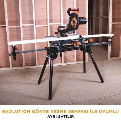 Evolution 052-0003A R255SMS+ Kızaklı Gönye Kesme Makinesi, 255mm - 23