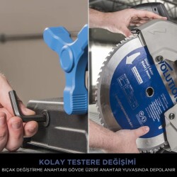 Evolution 084-0003 S355CPS Metal Profil Kesme Testeresi, 355mm - 3