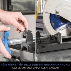Evolution 084-0003 S355CPS Metal Profil Kesme Testeresi, 355mm - 6