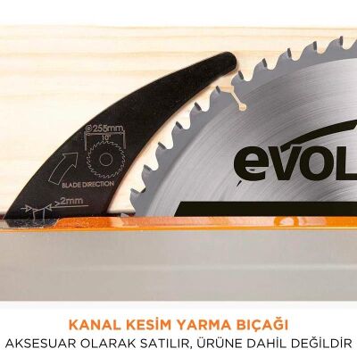 Evolution 119-0013 R255TBL+ Tezgah Testere, 255mm - 22