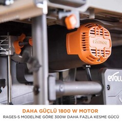 Evolution 119-0018 R255TBLX+ Standlı Tezgah Testere, 255mm - Thumbnail