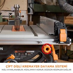 Evolution 119-0018 R255TBLX+ Standlı Tezgah Testere, 255mm - Thumbnail