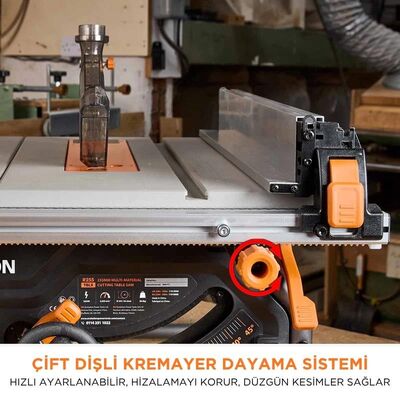 Evolution 119-0018 R255TBLX+ Standlı Tezgah Testere, 255mm