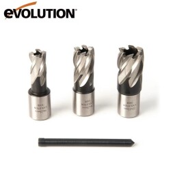 Evolution CUTTERKIT3S Cyclone Manyetik Matkap Ucu Seti, 3-Parça 