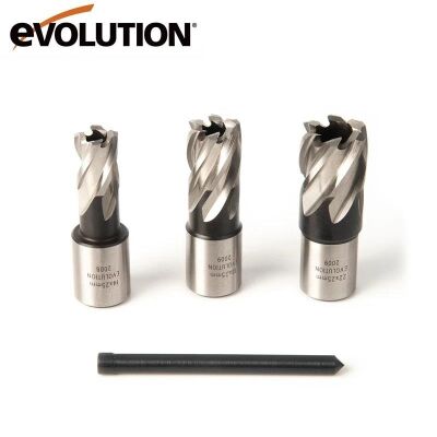 Evolution CUTTERKIT3S Cyclone Manyetik Matkap Ucu Seti, 3-Parça  - 1