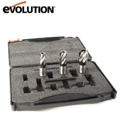 Evolution CUTTERKIT3S Cyclone Manyetik Matkap Ucu Seti, 3-Parça  - 2