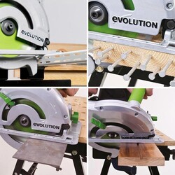 Evolution F185TCT-16CS Çoklu Malzeme için Dairesel Testere Bıçağı, 185mm - Thumbnail