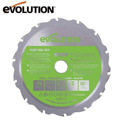 Evolution F185TCT-16CS Çoklu Malzeme için Dairesel Testere Bıçağı, 185mm - 1