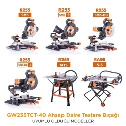 Evolution GW255TCT-40 Ahşap Daire Testere Bıçağı, 255mm - 4