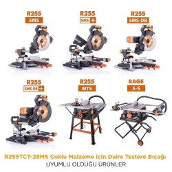 Evolution R255TCT-28MS Çoklu Malzeme için Daire Testere Bıçağı, 255mm - 3