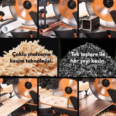 Evolution R255TCT-28MS Çoklu Malzeme için Daire Testere Bıçağı, 255mm - 5