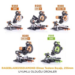Evolution RAGEBLADE255DIAMOND Elmas Testere Bıçağı, 255mm - Thumbnail