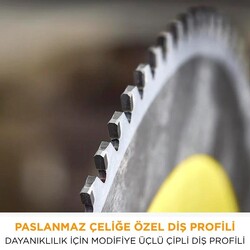 Evolution S355TCT-90CS Paslanmaz Çelik Daire Testere Bıçağı, 355mm - Thumbnail