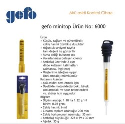 GEFO 6000 Mini Top Akü Bomesi - 2