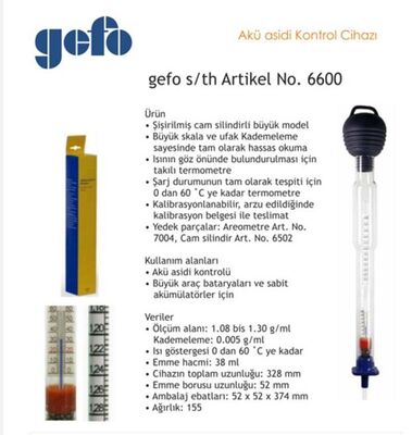GEFO 6600 Akü Bomesi 