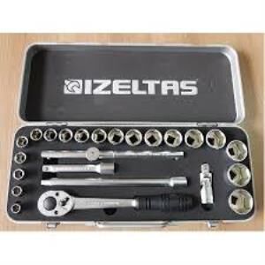 İzeltaş 1113 1/2" Altı Köşe Lokma Anahtar Takımı (24 Parça, mm) - 1