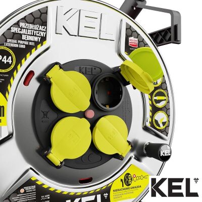 KEL 99470 Profesyonel Uzatma Kablosu 50m, 3x2.5 mm2 - 10
