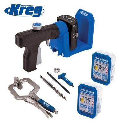KREG Pocket-Hole Jig 520PRO Açılı Ahşap Delme Seti - 1