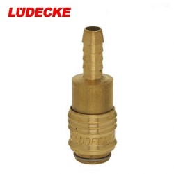 LUDECKE - LÜDECKE ESM 8 T Hortum için Mini Stoper Gövde (Dişi, 8mm)