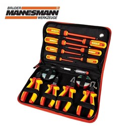 MANNESMANN - Mannesmann 11214 VDE İzoleli Tornavida Pense Seti, 14 Parça