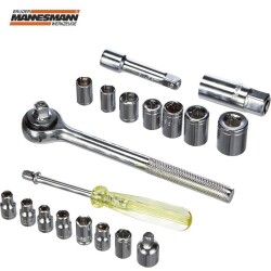 Mannesmann 206 Lokma Takımı, 1/4" 3/8", 20 Parça - 2