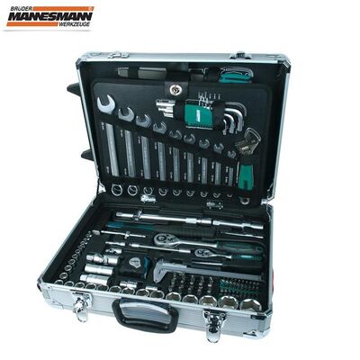 Mannesmann 29077 Alüm.Çantalı Tekerlekli Alet Seti, 159Parça