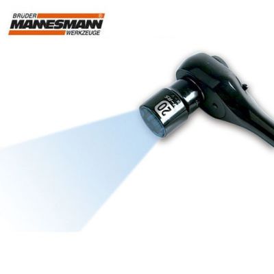 Mannesmann 29755 LED Işıklı Cırcır Kollu, Lokma Anahtar Takımı (94 Parça, Metrik)